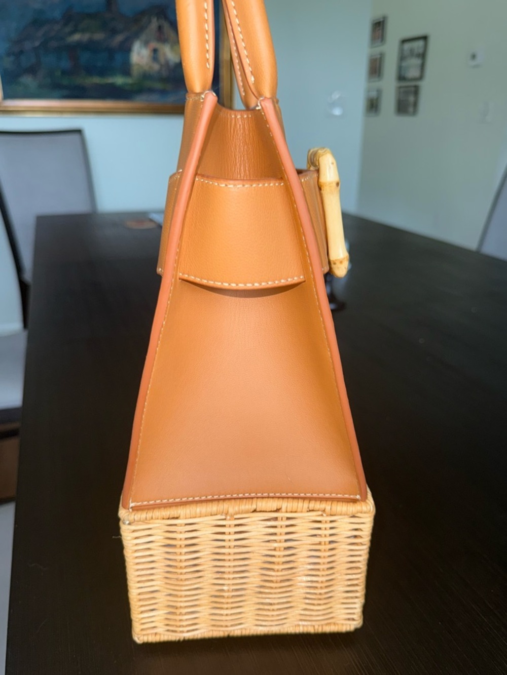 J.McLaughlin Avenue Wicker Handbag - Picture 5 of 9
